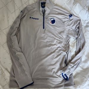 F.C. Copenhagen F.C. Authentic Kappa Long sleeve quarter zip warm up sweater XXL